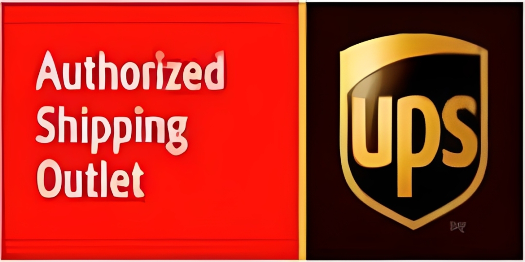 Authorized Shipping Outlet and UPS logo.